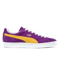 Baskets basses en daim violettes Puma