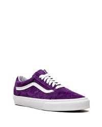 Baskets basses en daim violettes Vans