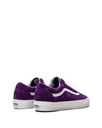 Baskets basses en daim violettes Vans