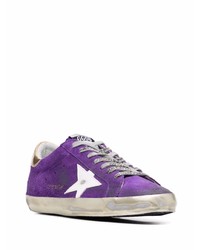 Baskets basses en daim violettes Golden Goose