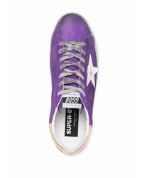 Baskets basses en daim violettes Golden Goose