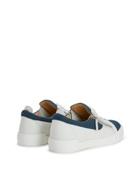 Baskets basses en denim blanches Giuseppe Zanotti