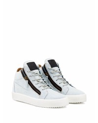 Baskets basses en denim bleu clair Giuseppe Zanotti