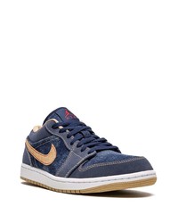 Baskets basses en denim bleu marine Jordan