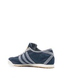 Baskets basses en denim bleu marine adidas