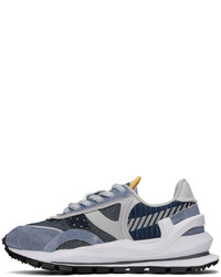 Baskets basses en denim bleu marine Li-Ning