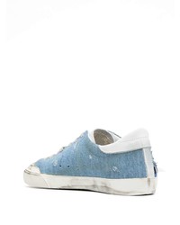 Baskets basses en denim bleues Golden Goose