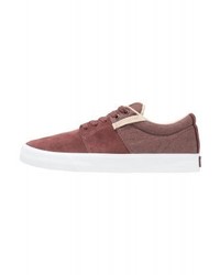 Baskets basses en denim rouges Supra