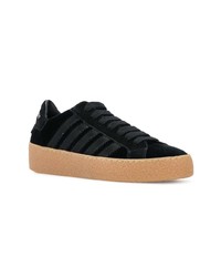 Baskets basses en satin noires Dsquared2