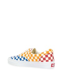 Baskets basses en toile à carreaux multicolores Vans