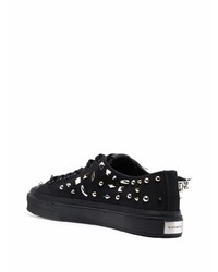 Baskets basses en toile à clous noires Givenchy