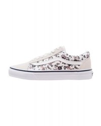Baskets basses en toile à fleurs multicolores Vans