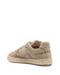 Baskets basses en toile beiges Maison Margiela