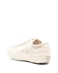 Baskets basses en toile beiges Superga