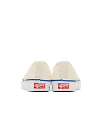 Baskets basses en toile beiges Vans