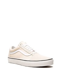 Baskets basses en toile beiges Vans