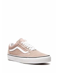 Baskets basses en toile beiges Vans