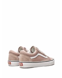 Baskets basses en toile beiges Vans