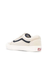 Baskets basses en toile beiges Vans