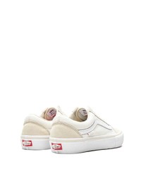 Baskets basses en toile beiges Vans