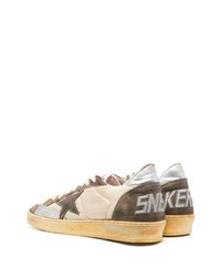 Baskets basses en toile beiges Golden Goose