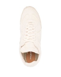 Baskets basses en toile beiges Maison Margiela