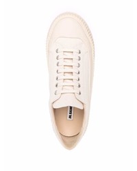 Baskets basses en toile beiges Jil Sander