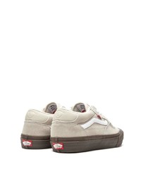 Baskets basses en toile beiges Vans