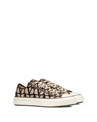 Baskets basses en toile beiges Valentino Garavani