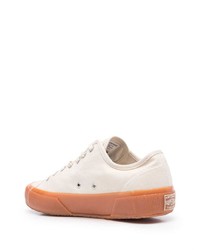 Baskets basses en toile beiges Superga