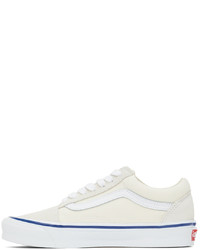 Baskets basses en toile blanc et bleu Vans