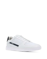 Baskets basses en toile blanches et noires BOSS HUGO BOSS