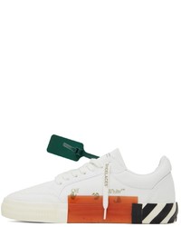 Baskets basses en toile blanches et noires Off-White