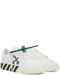 Baskets basses en toile blanches et noires Off-White