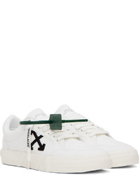 Baskets basses en toile blanches et noires Off-White