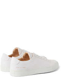 Baskets basses en toile blanches Common Projects