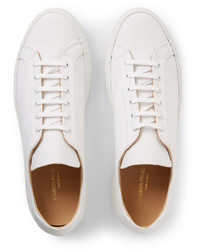 Baskets basses en toile blanches Common Projects