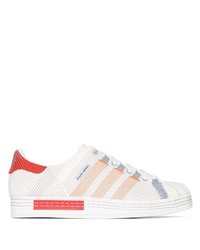 Baskets basses en toile blanches adidas by Craig Green