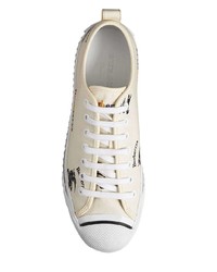 Baskets basses en toile blanches Burberry