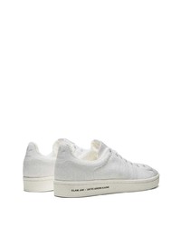 Baskets basses en toile blanches adidas