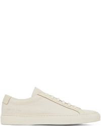 Baskets basses en toile blanches Common Projects