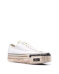 Baskets basses en toile blanches VISVIM