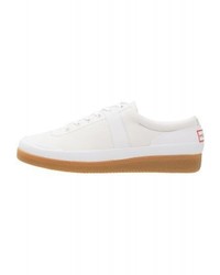 Baskets basses en toile blanches Hunter