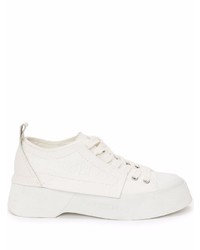 Baskets basses en toile blanches JW Anderson