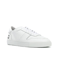 Baskets basses en toile blanches D.A.T.E