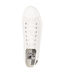 Baskets basses en toile blanches PS Paul Smith