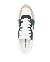 Baskets basses en toile blanches DSQUARED2