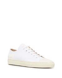 Baskets basses en toile blanches Common Projects