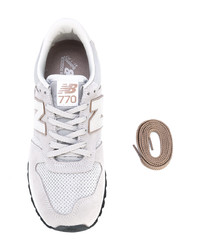 Baskets basses en toile blanches New Balance