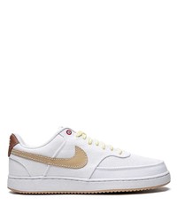 Baskets basses en toile blanches Nike